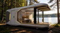 Offre Spéciale – Maison Conteneur Moderne Ventilée Personnalisable à Bas Coût, Maison Mobile, Capsule Spatiale T5 pour Bar, Hôtel, Gîte
