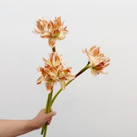 Kunstmatige amaryllisbloemen, EVA Clivia met een realistisch gevoel, boeketten voor bloemendesign, model voor kamervoorbereiding, fotografie-accessoires