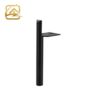 Pata de sofá cilíndrica tubular de metal para muebles, repuesto para sofá, sillón, base de cama u oficina, accesorios para el hogar - Product Image 1