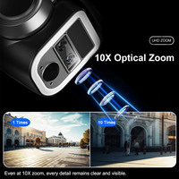 Caméra de Surveillance VISION 2K 4G 4MP avec panneau solaire double objectif Zoom optique 10X Caméra solaire de sécurité PTZ extérieure