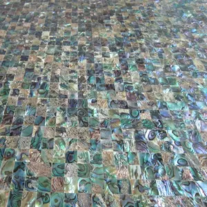 Azulejo mosaico de concha natural barato para decoração de parede