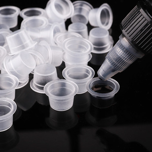 ถ้วยหมึกสักลายยวนหยวน 500 ชิ้น ภาชนะพลาสติกสำหรับใส่สีสำหรับสัก - Product Image 2