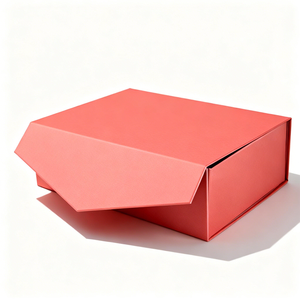 Caja de Cartón Plegable de Alta Gama Personalizada para Ropa, Pelucas, con Cierre Magnético Plano, para Regalo - Product Image 1