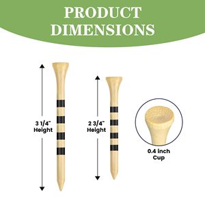 Custom LOGO Natrual Wooden <b>Golf</b> Tees Biodegradable Bamboo <b>Golf</b> Tees More Sturdy and Stable <b>Golf</b> Tee Holder - Product Image 3