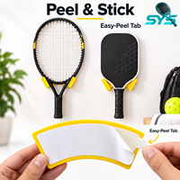 Support mural portable en plastique pour raquettes de tennis, auto-adhésif, sans perçage, pour la maison, le club et l'entraînement