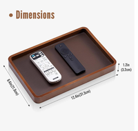 Plateau de rangement en bois personnalisé pour homme, plateau à clés pour bureau et table de chevet, plateau EDC pour bureau et entrée, pour portefeuilles, montres, téléphones et pièces de monnaie