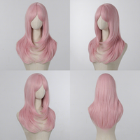 Perruque en Soie Haute Température, Lisse et Soyeuse, Respirante, Longue, pour Coiffure Quotidienne, Effet Naturel Confortable, 1 Pièce