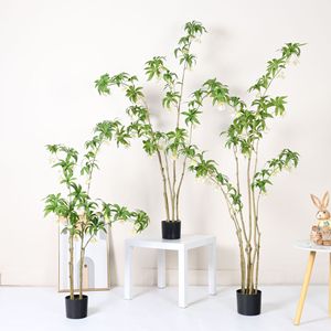 Arbre artificiel Elaeocarpus, verdure en plastique, ornement de jardin, décoration de bureau, décoration intérieure, faux arbres, plantes artificielles - Product Image 1
