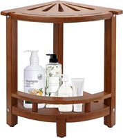 12 "cuisine repose-pieds banc bois banc de douche Portable teck douche repose-pieds tabouret de douche pour raser les jambes salle de bain
