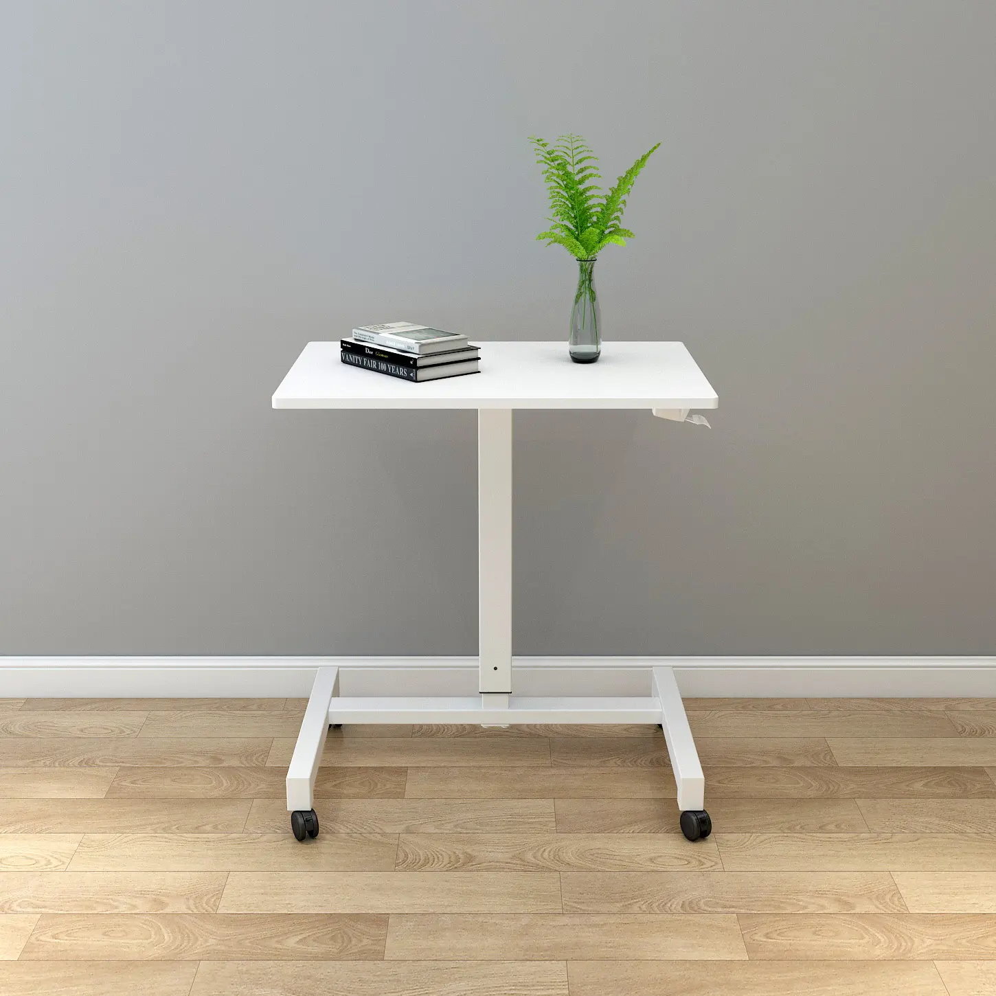 Hotsale उठाने वायवीय ऊंचाई समायोज्य लैपटॉप डेस्क स्टैंड मेज खड़े डेस्क कनवर्टर करने के लिए बैठते हैं कार्य केंद्र