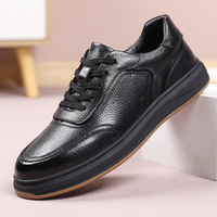Nouvelles Bottes en Cuir de Vache Pur pour Jeunes Hommes, Décontractées, à Lacets, en Cuir de Vache Véritable, Style Formel, Pointures 39-44, Fabriquées à Wenzhou, Noires