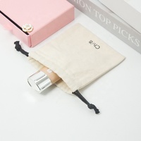 Sac à cordon en toile naturelle et en jute pour bijoux, avec logo personnalisé imprimé, petite pochette recyclable