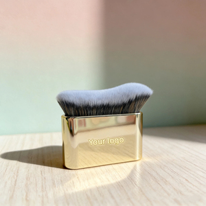 Pinceau autobronzant YRX Private Label pour le corps, applicateur de crème solaire, pinceau Kabuki angulaire et incurvé, pinceau fond de teint écologique - Product Image 1