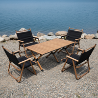 Table et chaise Kermit portables de conception moderne pour l'extérieur, avec hauteur réglable, imperméables, pour le camping et les pique-niques