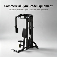 Station de musculation commerciale en acier inoxydable pour exercices pectoraux et du delté d'arrière, machine de force pour la musculation et l'entraînement musculaire, équipement de salle de sport
