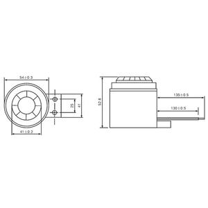 Haut décibel SFB-55 DC 12V <span class=keywords><strong>54</strong></span>*55MM haut-parleur électronique actif alarme sondeur 110 dB Buzzer piézo-électrique 55MM Buzzer piézoélectrique - Product Image 2