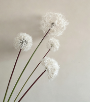 Bunga Dandelion Sutra Buatan Realistis dengan Batang Dandelion Palsu untuk Dekorasi Ruang Tamu Rumah, Perlengkapan Fotografi, dan Pajangan Jendela