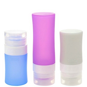 Multi-Use Reusable Silicone Travel Bottles Leak Proof Refillable Empty Lotion Shampoo Ketchup Toiletry Bottles <b>for</b> Loose Powder - Product Image 2
