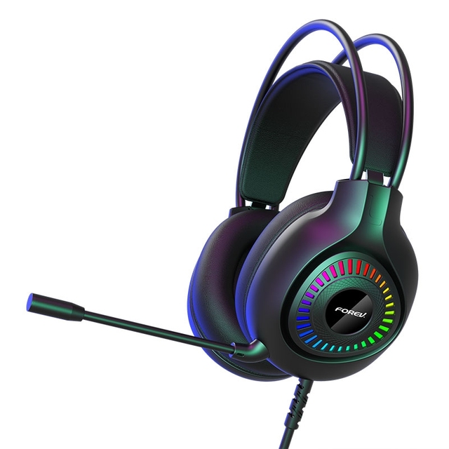 New 2.4G Gamer Headphones Wireless Headset Gaming Headphones with Led Lights