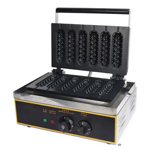 Professional Commercial Snack Hot Dog Waffle Maker Stick Waffle Iron Hot Dog Waffle Making Machines