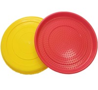 Berys Grand Plateau Rond pour Poussins, Nouveau Matériau PP, Outil d'Alimentation pour Poulets avec Points Antidérapants Rouge/Blanc, Facile à Utiliser