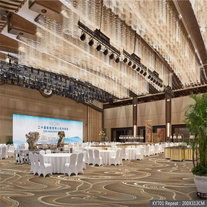 Alfombra de pared <span class=keywords><strong>a</strong></span> pared con estampado de poliéster, alfombra de pelo cortado, pasillo de Hotel, escaleras, salón de banquetes, cine, sala de estar, suelo insonorizado - Product Image 3