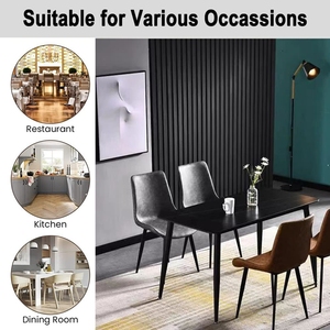 Muebles de comedor de mejor estilo Mesa de comedor de piedra sinisted con patas de metal Muebles de sala Mesa de Centro y sillas - Product Image 3