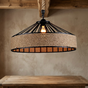 Lámpara Colgante de Latón E27 2700K, Luz Blanca Cálida Suave, Pantalla en Forma de Campana, Marco de Metal Negro, Estilo Rústico, Altura Ajustable, para Techo de Cocina - Product Image 4