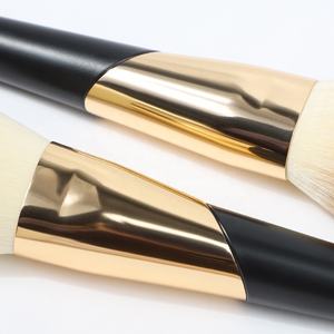 <span class=keywords><strong>Precio</strong></span> de fábrica, 10 piezas, rubor, sombras de ojos, libre de crueldad, rubor de plástico barato, cara, negro, venta al por mayor, juego de brochas de maquillaje doradas, logotipo personalizado - Product Image 4