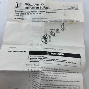Contactor de Marcha Atrás Square D DPR33V02 Clase 8965 para Control Industrial de Motores AC - Product Image 4