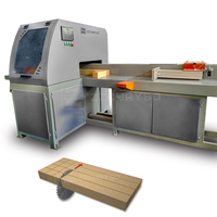 Scie à bois à alimentation automatique Machine électronique Palettes en bois Scie à coupe croisée
