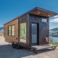 Conteneur d'expédition personnalisé à faible coût, maisons modulaires préfabriquées pour l'europe, capsule moderne mobile hors réseau, petite remorque mobile maison