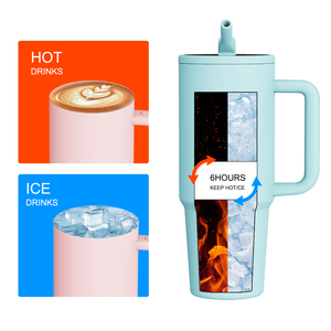 Tazas <span class=keywords><strong>de</strong></span> Café Aisladas Moioco para Venta al por Mayor, 40oz |   Asa, pajita, base para portavasos |   Camping, en stock, envío rápido - Product Image 5