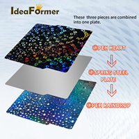 Ideahex warna-warni 257x257mm dua sisi halus PEH Hotbed Bambu Lab X1/P1P/A1 seri 3D pencetakan membangun piring 270g