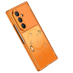 Coque de téléphone portable GKK pour Samsung Z Fold 6 Fold 7, protection 360°, anti-reflets, PC couleur unie, charge sans fil, coque arrière professionnelle - Product Image 4