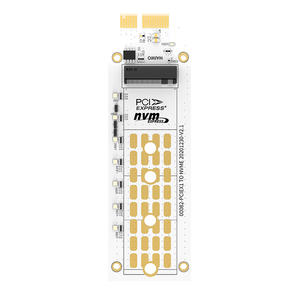 RGB Light <span class=keywords><strong>M</strong></span>.2 NVMe ke PCIe X1 Extender dengan adaptor SSD kunci <span class=keywords><strong>M</strong></span> wastafel panas aluminium - Product Image 5