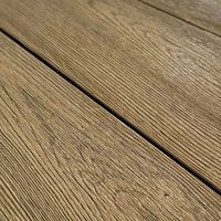 Planches de terrasse composites en bois et plastique respectueuses de la peau Revêtement de sol gaufré 3d Carrelages de sol imperméables pour balcon