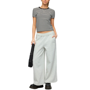 <span class=keywords><strong>Pantaloni</strong></span> Sportivi da <span class=keywords><strong>Donna</strong></span> <span class=keywords><strong>con</strong></span> <span class=keywords><strong>Elastico</strong></span> <span class=keywords><strong>in</strong></span> <span class=keywords><strong>Vita</strong></span>, Vestibilità Oversize, Stampa Personalizzata, Gamba Larga, Stile Baggy, Tessuto Pesante - Product Image 5