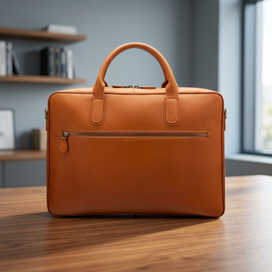 BS INTERNATIONAL Sac à bandoulière léger en cuir véritable coréen moderne, très vendu, pour ordinateur portable, 100 % imperméable - Product Image 1
