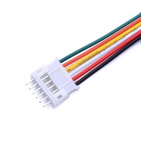 Konektor Kabel OEM ODM Pitch 1mm Female Pa66 PVC IP66 Custom 2 3 4 Pin Jst Xh 2.5 10way Perakitan Kabel Harness