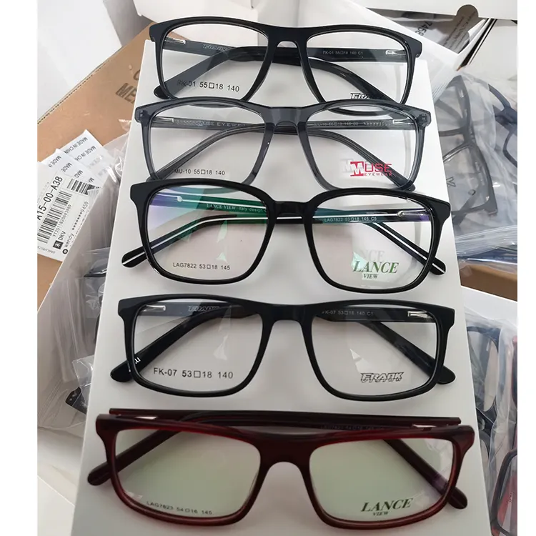 Mix Assort random Acetate Glasses Frame Retro Eyeglasses Women and Men Optical Eyeglasses Frame