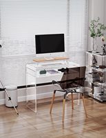 Table d'appoint moderne en acrylique faite à la main pour ordinateur portable, bureau, salon, salle de sport, bureau à domicile, console ou entrée