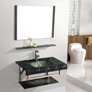 <span class=keywords><strong>อ่าง</strong></span>ล้างหน้าแบบติดตั้งบนเคาน์เตอร์ ทำจากกระจกนิรภัยแบบรูเดียว ดีไซน์สวยงาม สำหรับบ้านและโรงแรม ผลิตจากวัสดุเซรามิกสโตน - Product Image 2