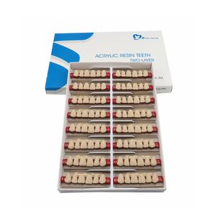 39.7 HD resina acrilica denti protesi dentaria superiore inferiore anteriore 16 sfumature - Product Image 2
