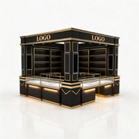 Vitrine d'exposition pour magasin, présentoir de bijoux, de jade et de verre, vitrine îlot pour la vente au détail