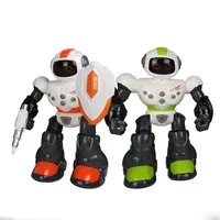 Детские интеллектуальные игрушки, крутые светодиодные фонари, электрические операционные умные полицейские игрушки-роботы