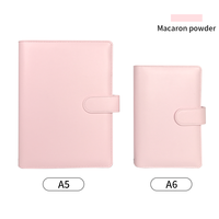 Portefeuille à feuilles mobiles en cuir pu, format promotionnel A5 A6, carnet de notes, planificateur quotidien, classeur de budget, journal personnel des étudiants