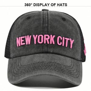 Customized Embroidery Gorras Washed Cotton Unisex Sports Baseball Cap With <b>Mesh</b> Outdoor Casual Baseball Cap <b>Net</b> Trucker Cap - Product Image 5