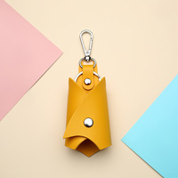 Porte-clés promotionnel coloré élégant moderne sublimation PU cuir porte-clés porte-clés