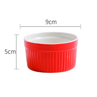 Wadah Keramik Putih WLD Ukuran 3.5 Inci, 6 Oz, Porselen Bulat, Dapat Digunakan Untuk Salad, Kacang, Makanan Penutup, Puding